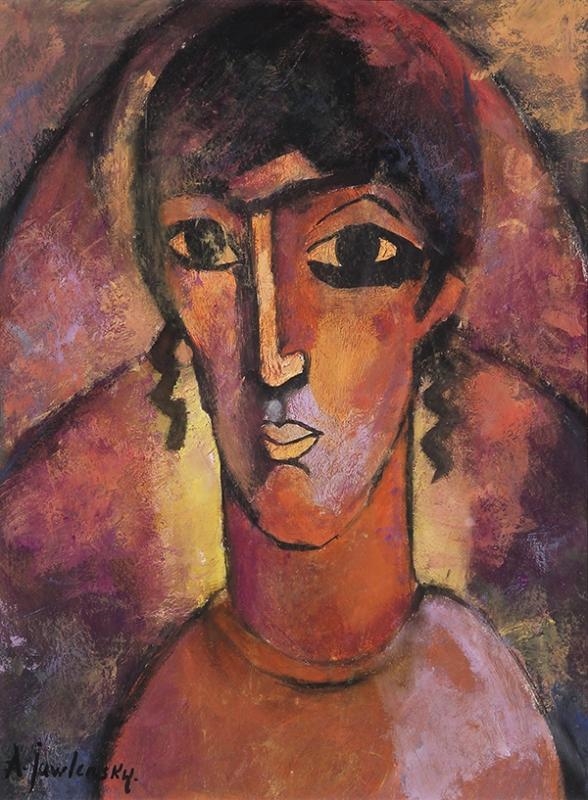 Artwork by Alexej von Jawlensky, Study for Spanierin, Made of gouache on paper
