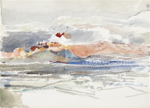 Sunset Eye, Study 3 by Paul Nash, 1945