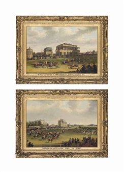 The race for the St Leger: The Start; and The Finish - James Pollard