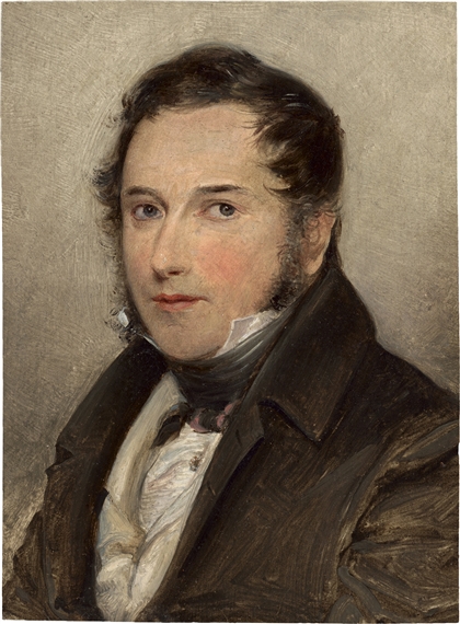 Porträt des preußischen Diplomaten Christian Karl Josias von Bunsen by August Grahl