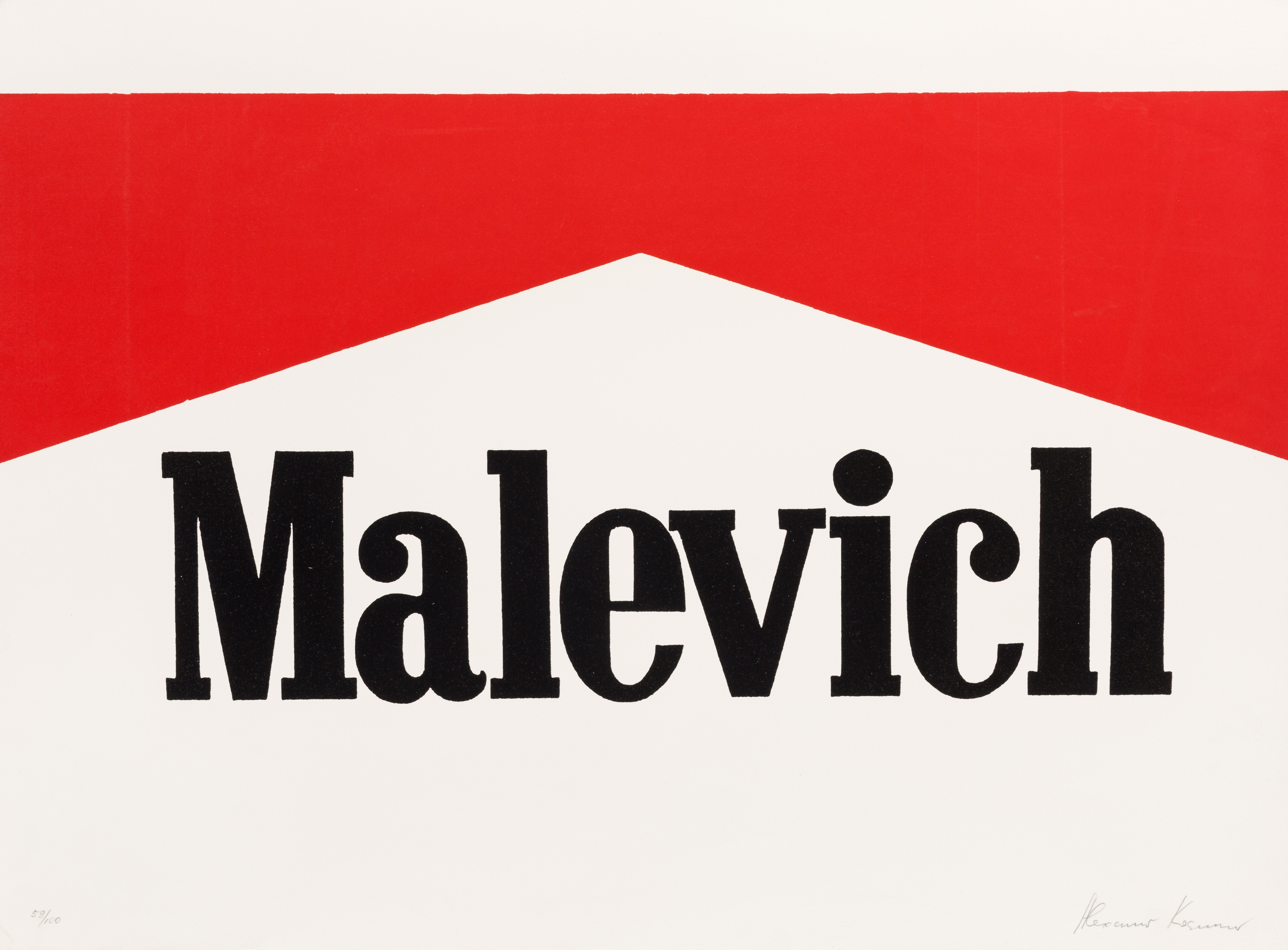 Malevich by Alexander Kosolapov, circa 1990