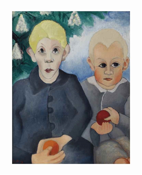 Two Children by Else Berg, 1931