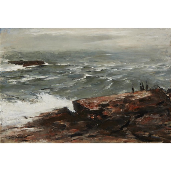 STUDY FOR SHAG ROCK by John Fulton Folinsbee