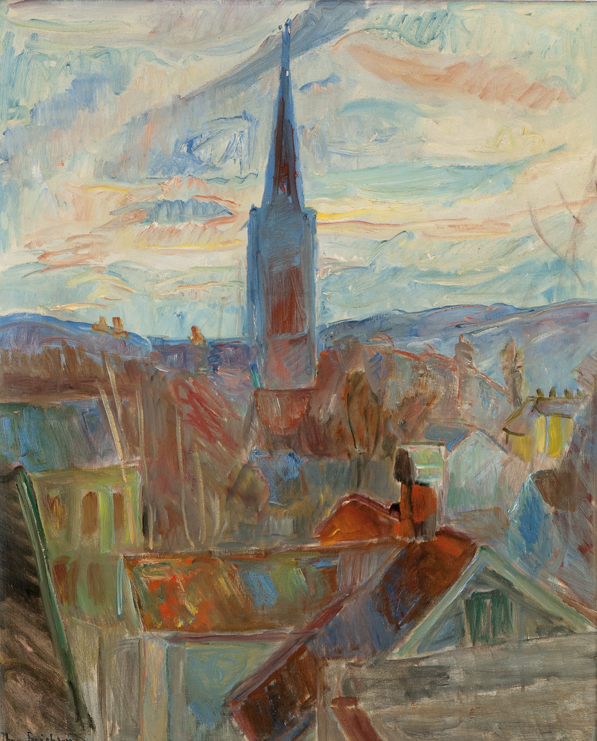 Kirkespiret, Lillehammer by Thorvald Erichsen, 1933