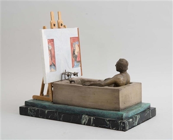 JASPER JOHNS IN THE TUB - B. Millner