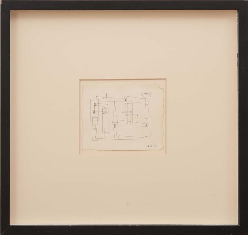 Artwork by Dorothy Dehner, Untitled, From Nickel Drawings Series, Made of Ink on paper