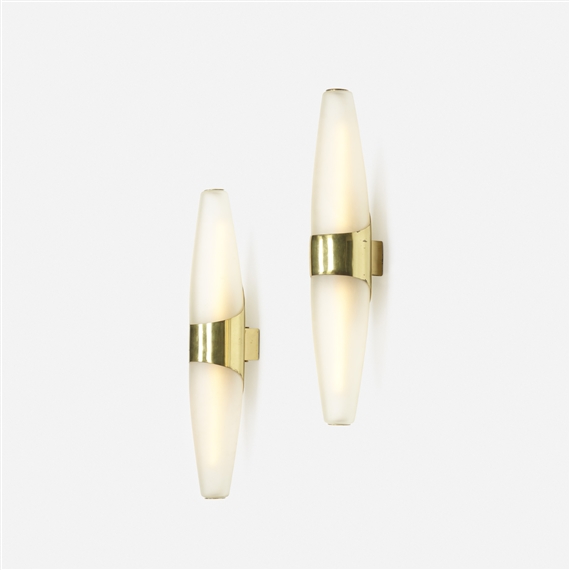 2 works, Sconces by Fontana Arte, Circa 1950
