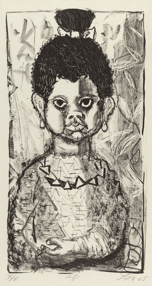Artwork by Otto Dix, Susu  (Negerkind), Made of lithograph