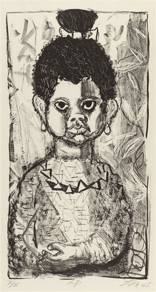 Susu  (Negerkind) by Otto Dix, 1965