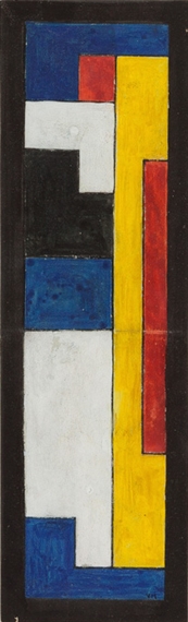 Entwurf für ein Glasfenster by Vilmos Huszár, 1926