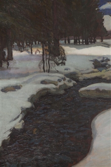 Stream in a Winter - Jacob Glasner