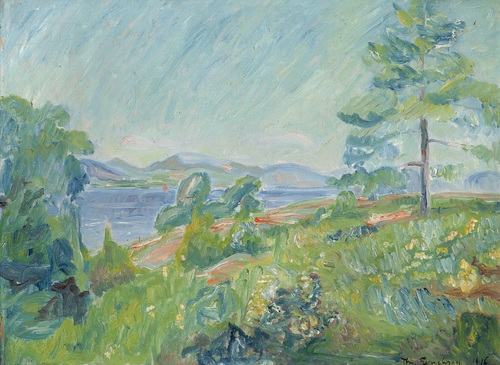 Kystlandskap 1916 by Thorvald Erichsen, 1916