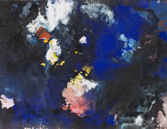 Durchbrochenes Blau by Fred Thieler, 1991