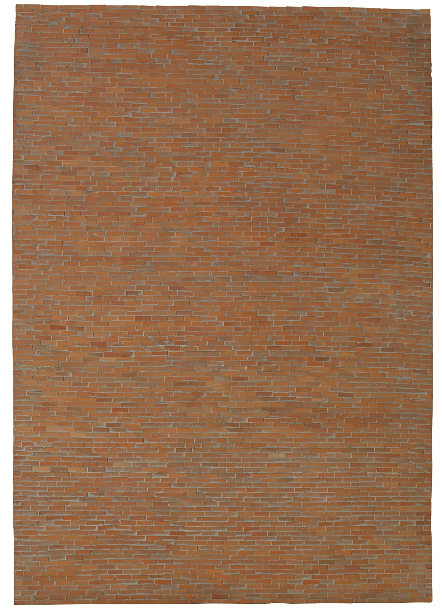 Artwork by Richard Sollman, Brick wall, Made of terracotta