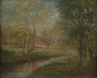 Wooded Landscape - Charles Allen Hulbert