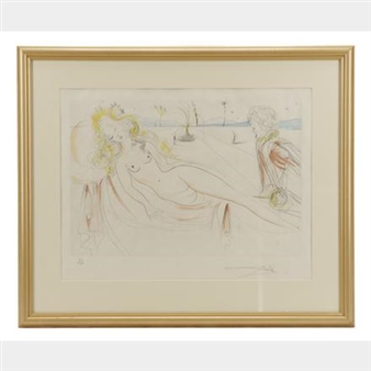 Salvador Dalí | Venus au joueur d'orgue (Venus and the organ