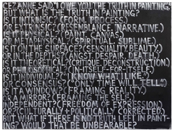 Is Truth Zilch?: Mel Bochner’s Show at Peter Freeman Thrives on Misinterpretation