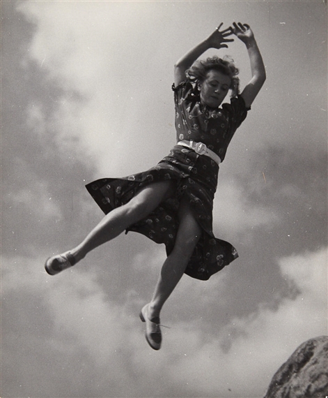 Janine Prévert Flying, c. 1938 by Pierre Boucher, circa 1938