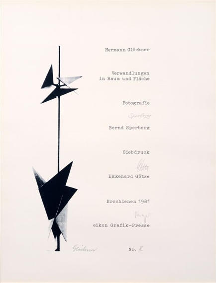 Verwandlungen in Raum und Fläche by Hermann Glöckner, 1980 - 1981