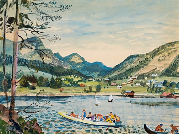 Altausseer See (Seeklause) by Oskar Laske, 1934