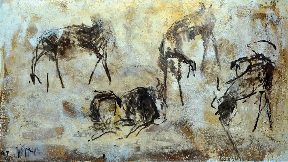 Artwork by Eran Shakine, From The Goat Series, Made of Oil on canvas