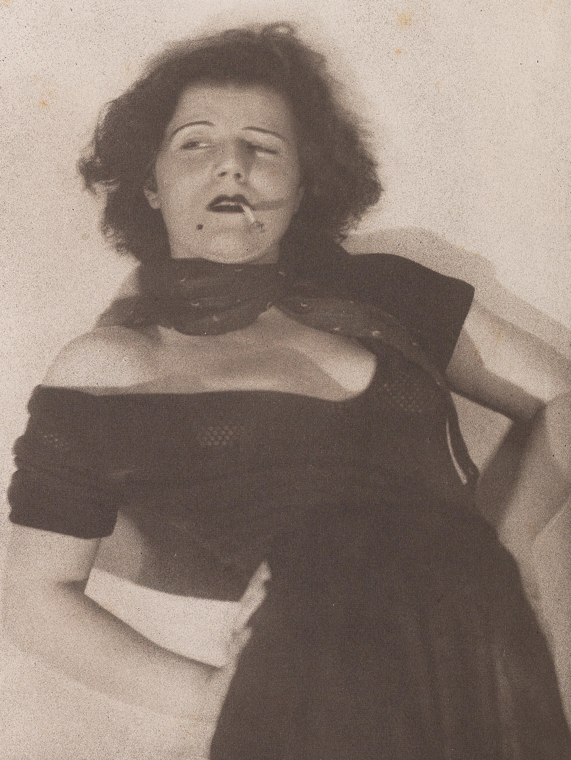 Artwork by Gustav Presser, "L'Apache", Made of bromoil print