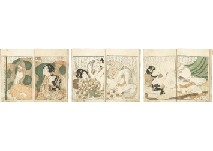 Tsumagasane First volume(woodcut Shunga) by Katsushika Hokusai