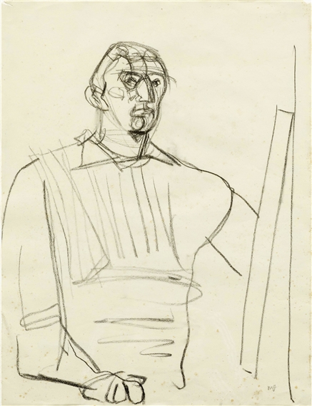 Self Portrait of the Artist Before the Easel