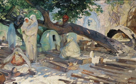 THE PRINCESS CEMETERY IN ALGIERS by Jules-Pierre van Biesbroeck