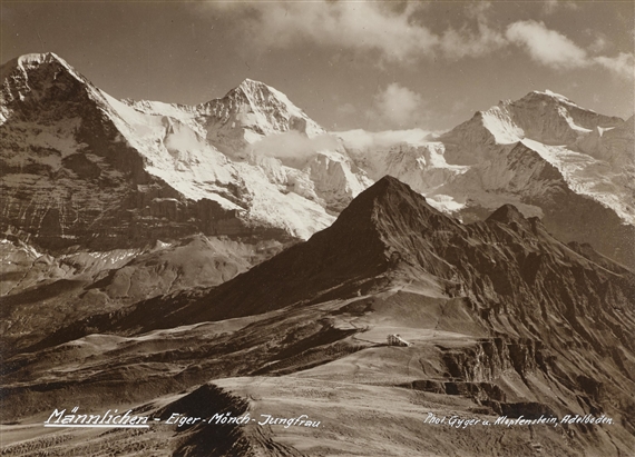 Männlichen - Eiger-Mönch-Jungfrau by Emanuel Gyger, Arnold Klopfenstein, Circa 1950