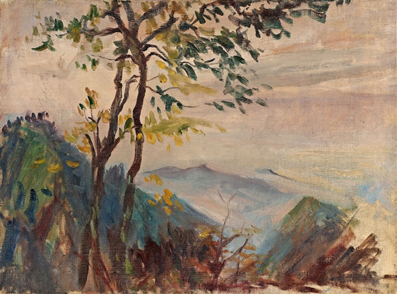 SCENERY OF MOUNT EMEI by Qin Xuanfu, 1946