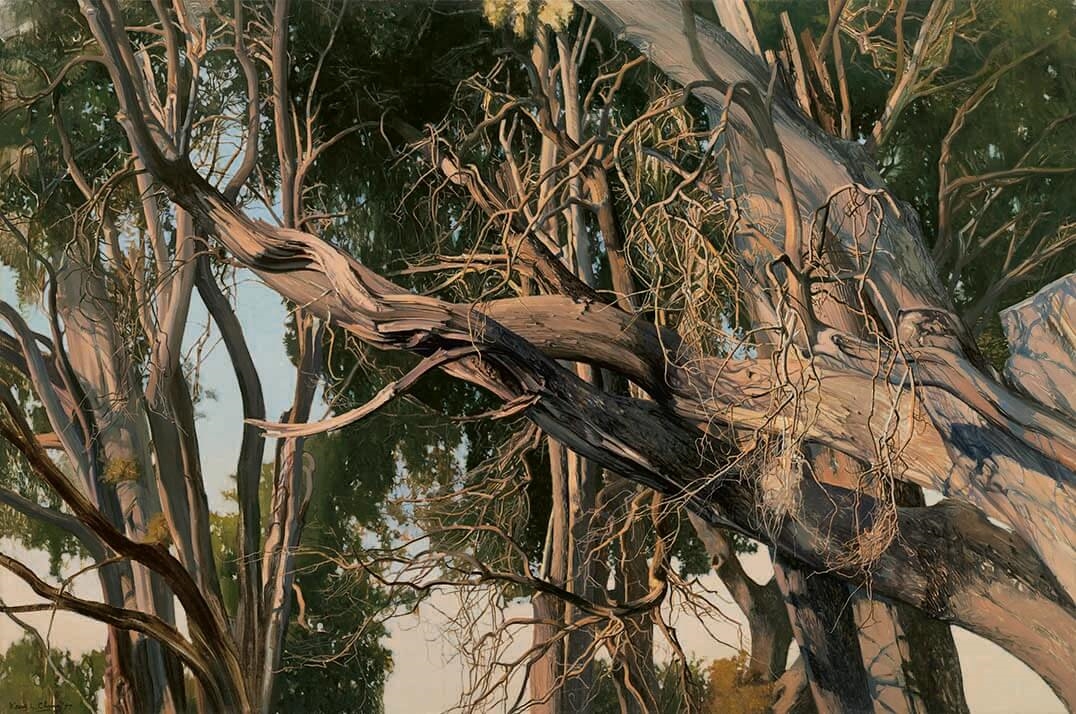 Artwork by Chung Kang-Lueh, Italian Cypress, Made of Oil on Linen