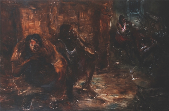 Antri by Putu Wirantawan, 2002