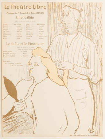 Le Theatre Libre - Programme du 1er Spectacle de la Saison by Henri de Toulouse-Lautrec, 1893 - 1894