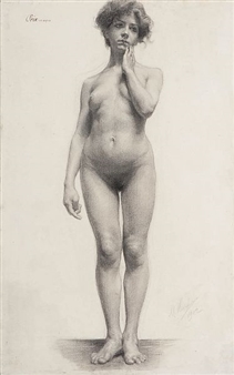 Standing Nude Model - Marie Suzanne Herfeld