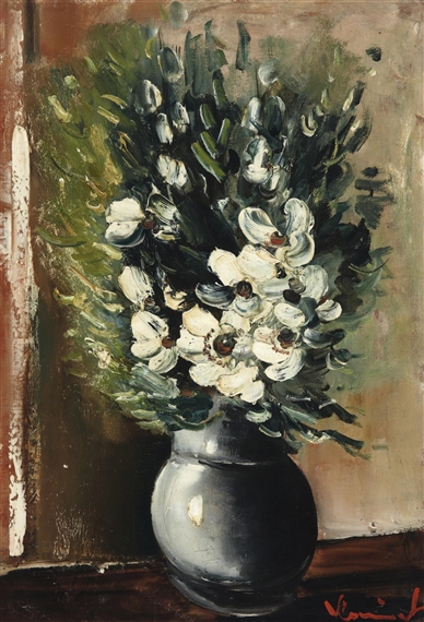 MAURICE DE VLAMINCK、BOUQUET DE FLEURS Maurice de Vlaminck, Bouquet de fleurs (Bouquet of Flowers),1955