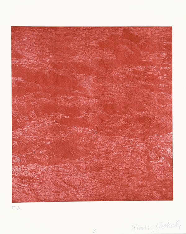 Artwork by Franz Gertsch, 5 [4] Bilder, Made of color screenprints