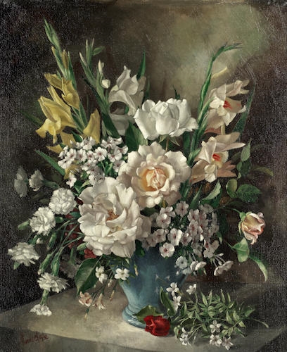 Harold Clayton | Still life of flowers | MutualArt