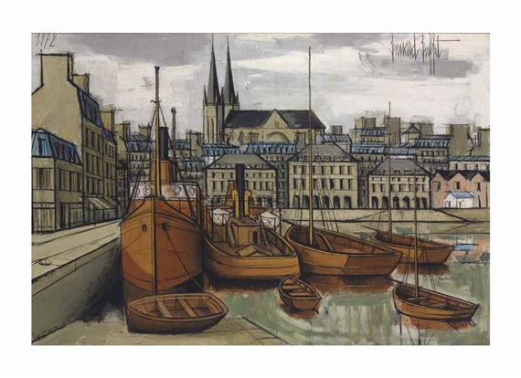 Bernard Buffet | Venise, la place Saint-Marc - 1962 | MutualArt