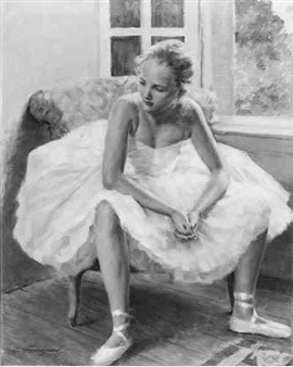 Ballerina à repos - Lucien Henri Grandgerard