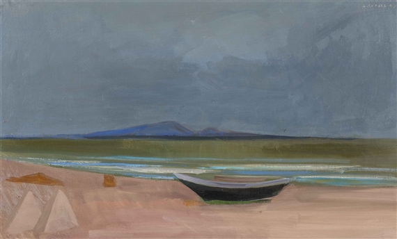 Palavas les flots / Ouest de Marseilles by Albert Chavaz, 1957