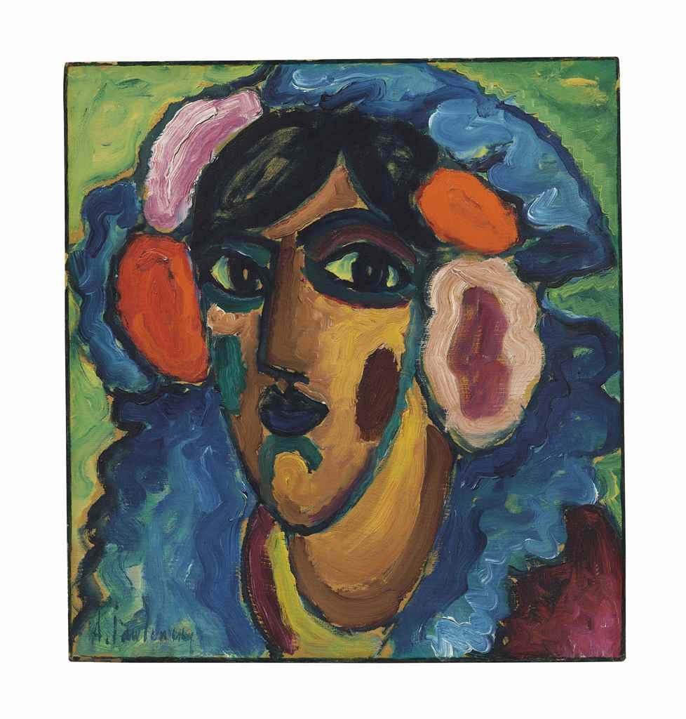 Artwork by Alexej von Jawlensky, Infantin (Spanierin), Made of oil on board