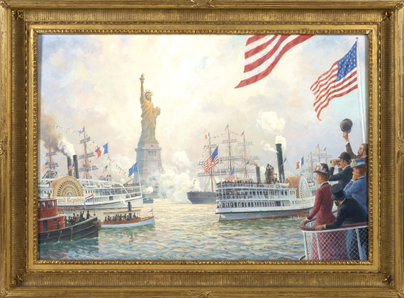 Dedication Day, Statue of Liberty, Oct. 28, 1886 by William G. Muller, 1986