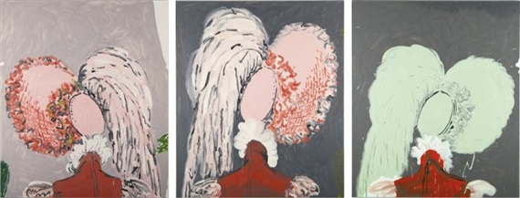 3 Works: Bonnet 3 (Elizabeth), Bonnet 4 (Elizabeth), Bonnet 5 (Elizabeth) by Charlie Billingham, 2012