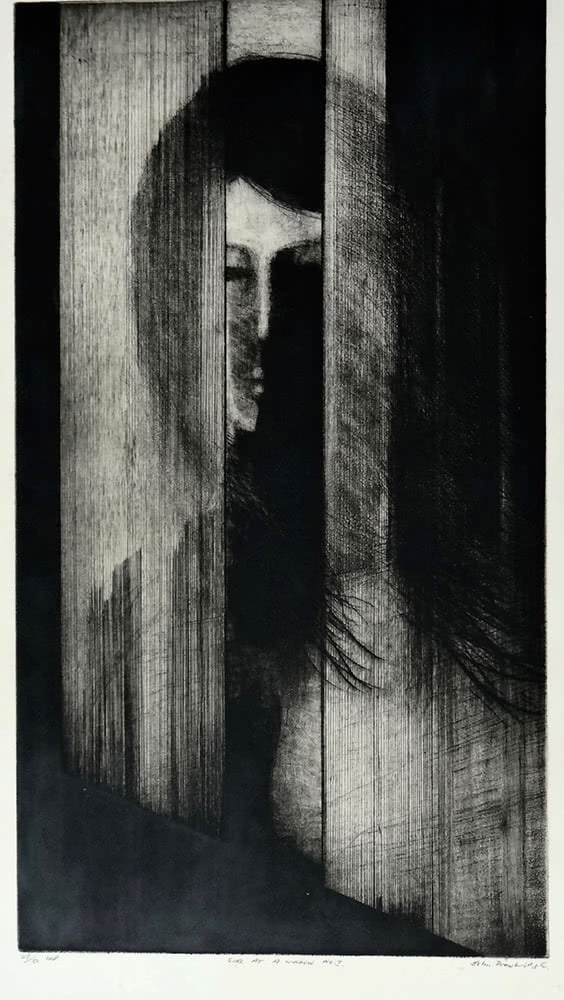Girl at Window No 1 by John Drawbridge