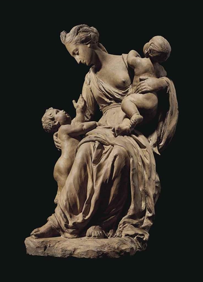 French School, 18th Century | A TERRACOTTA GROUP OF CHARITY | MutualArt