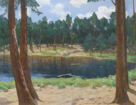 Am Grunewaldsee by Albert Stagura, 1935