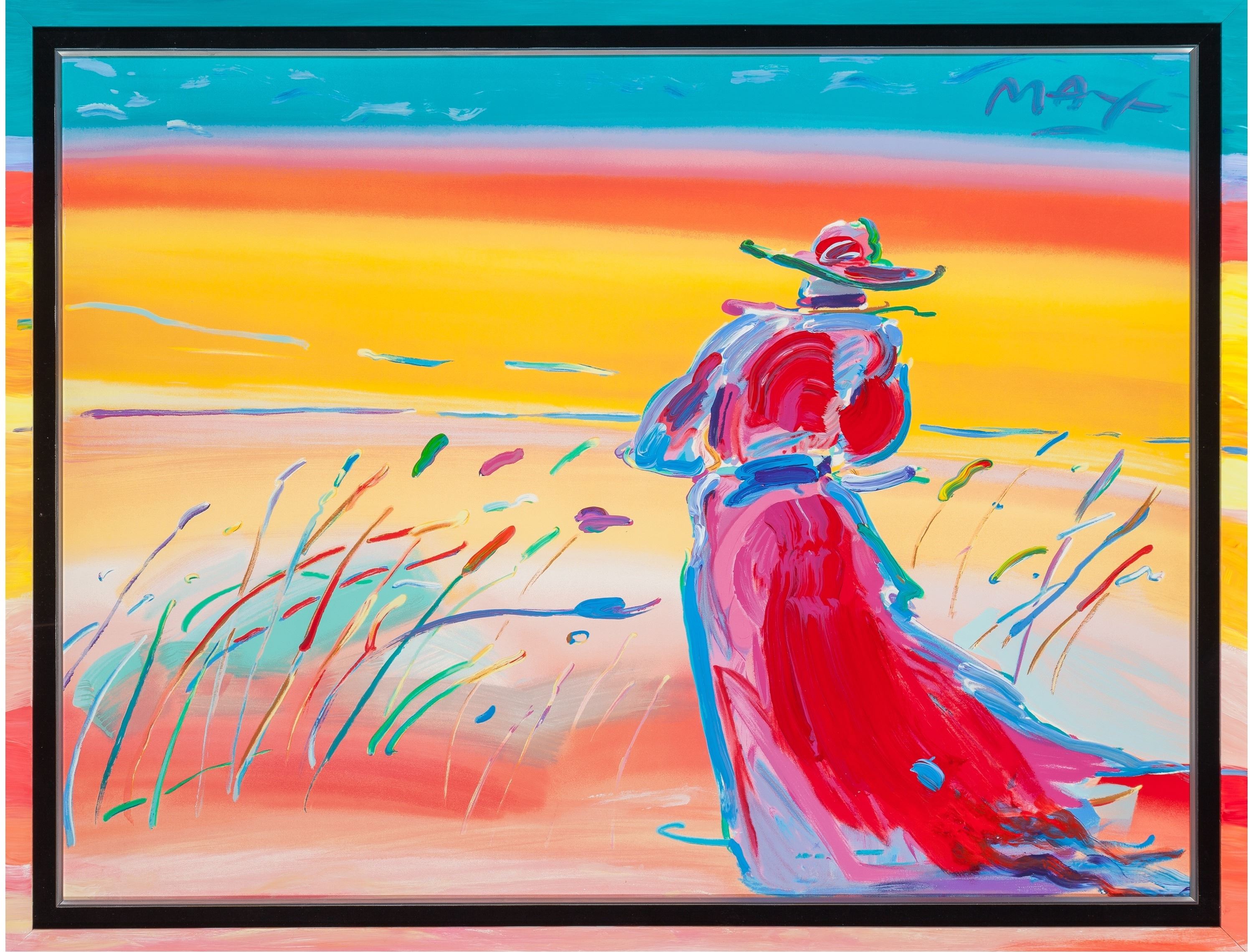 Peter Max | Walking in the Reeds | MutualArt