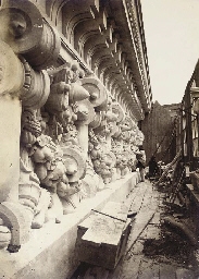 Le Nouvel Opéra de Paris, sculpture ornementale by Louis-Émile Durandelle, Circa 1868