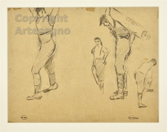 Due Figure di Operai by Filippo de Pisis